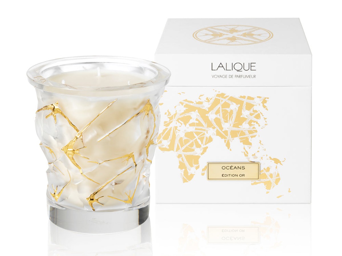Lalique Oceans Gold Scented Candle