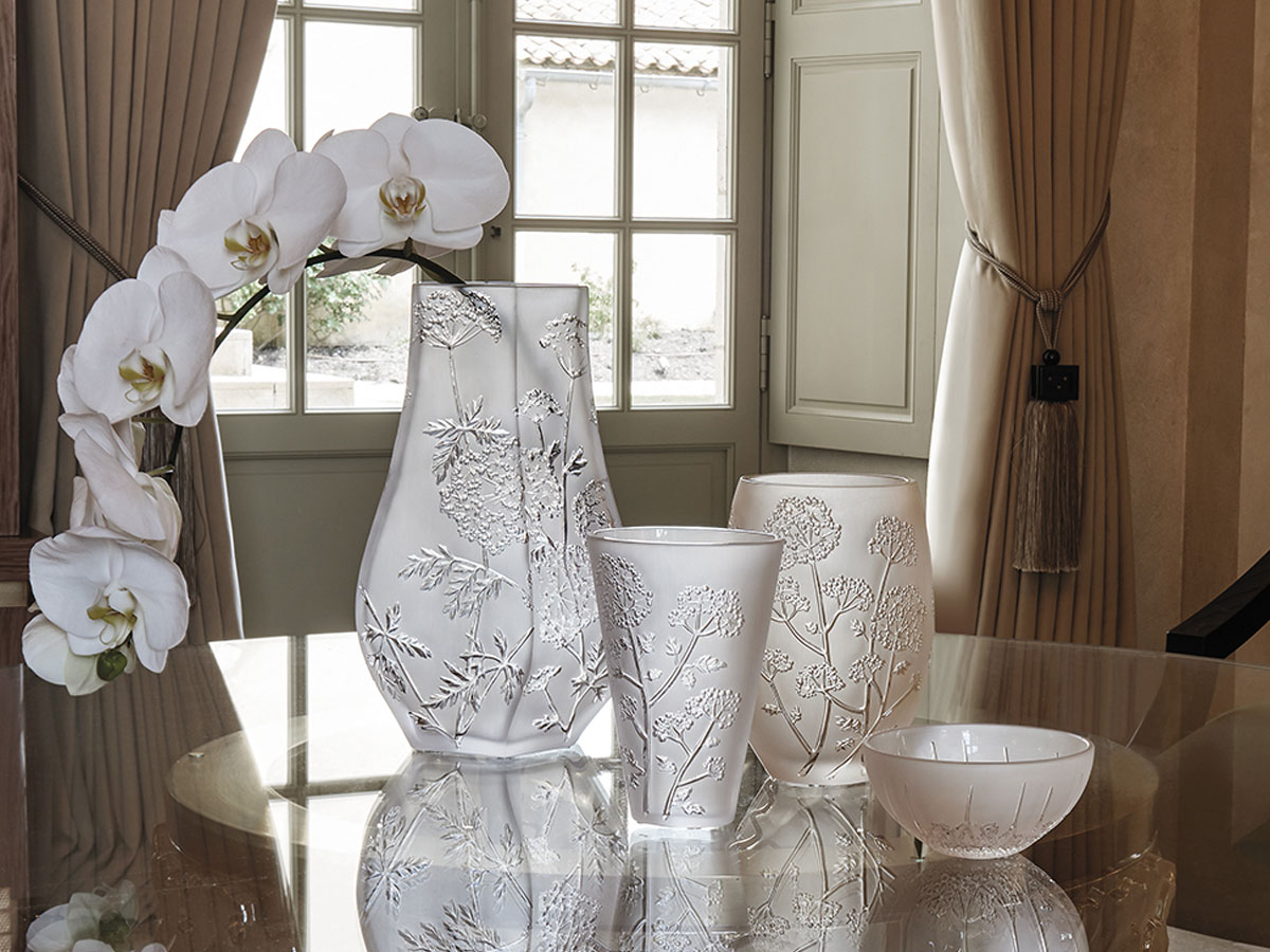 Lalique Ombelles Vase Decorative Object