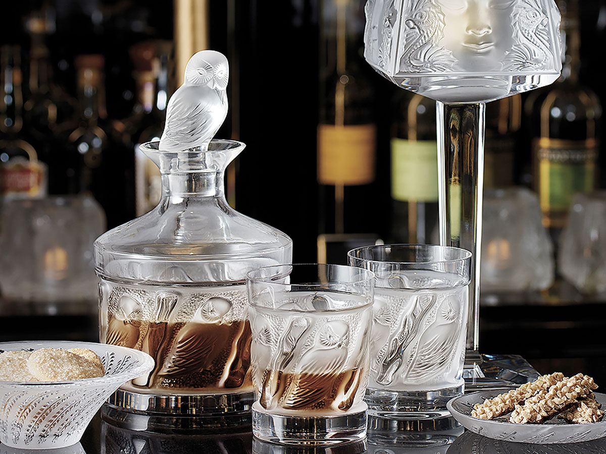 Lalique Owl Decanter