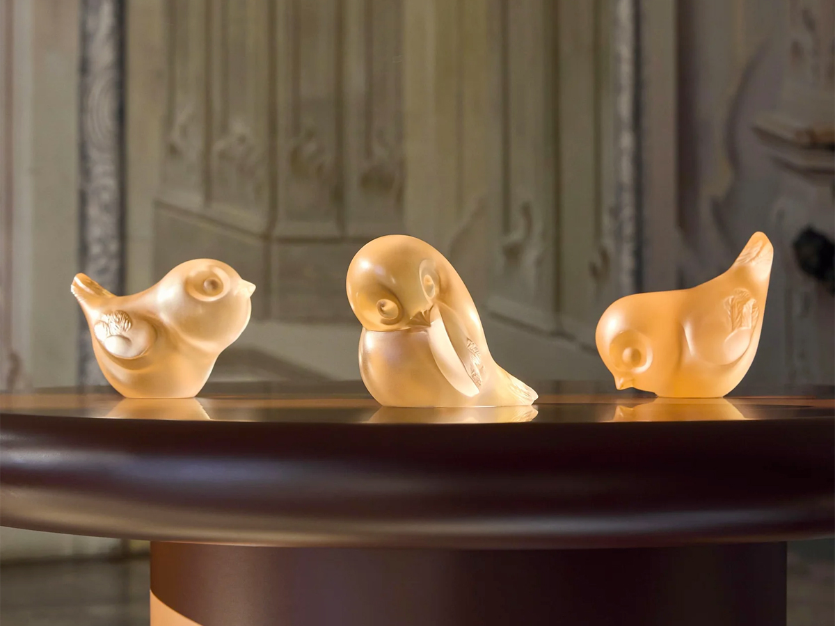 Скульптура Lalique Piou-Piou Wing Up