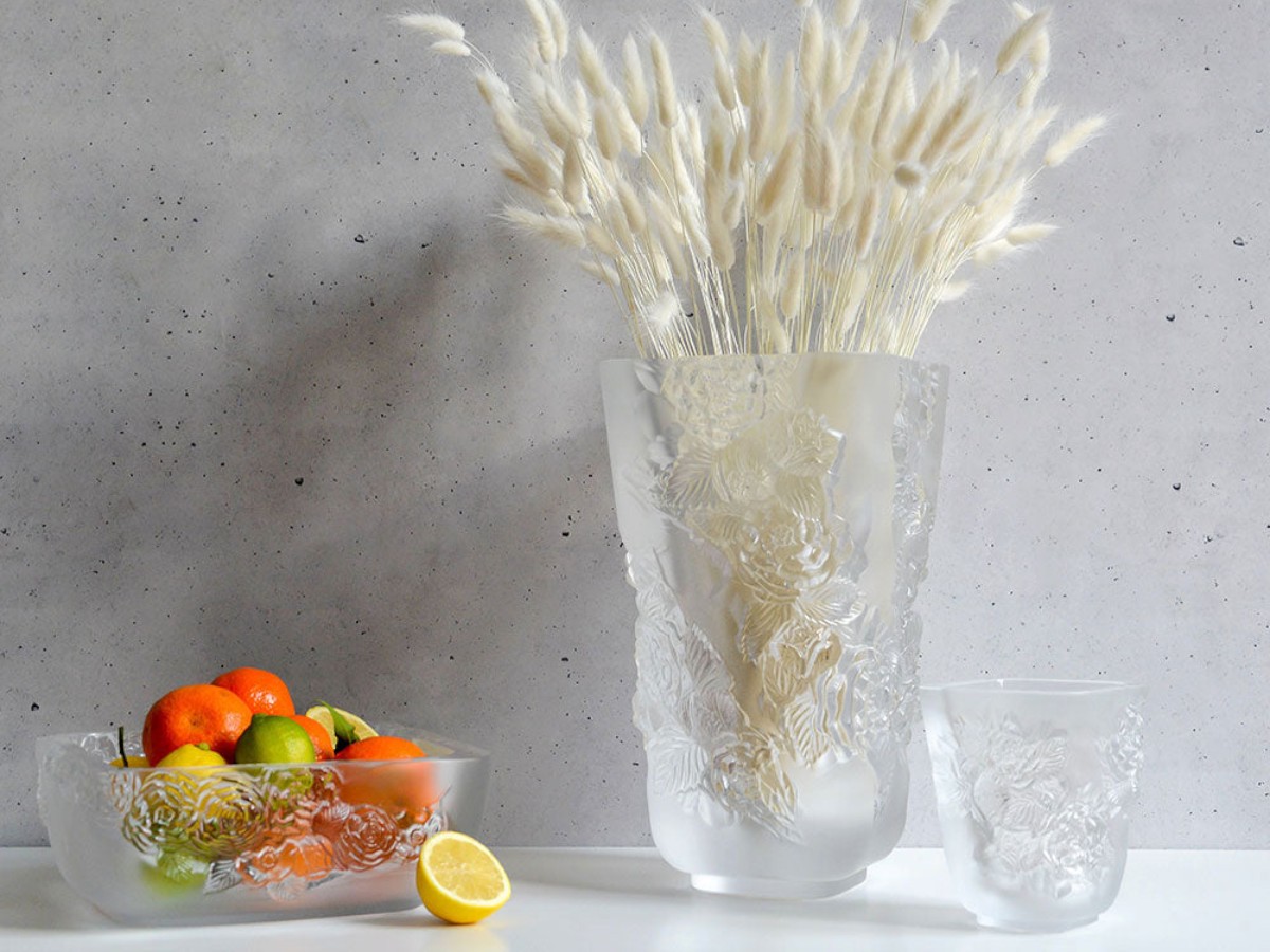 Lalique Pivoines Bowl