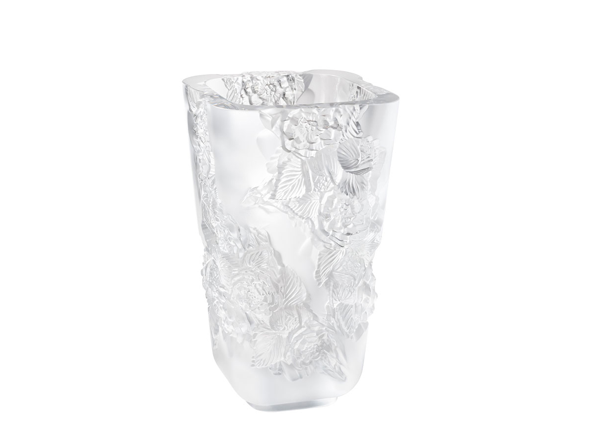 Lalique Pivoines Vase Large