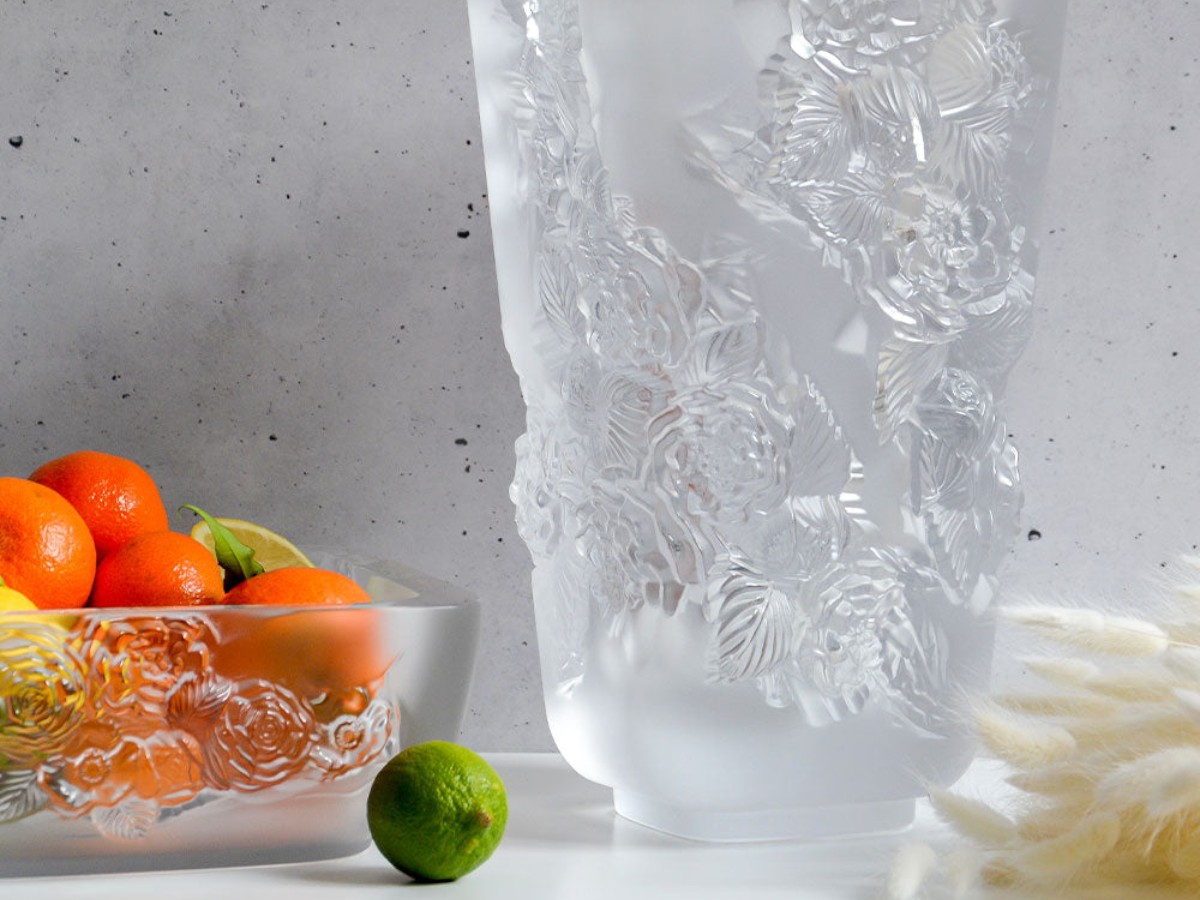 Lalique Pivoines Bowl