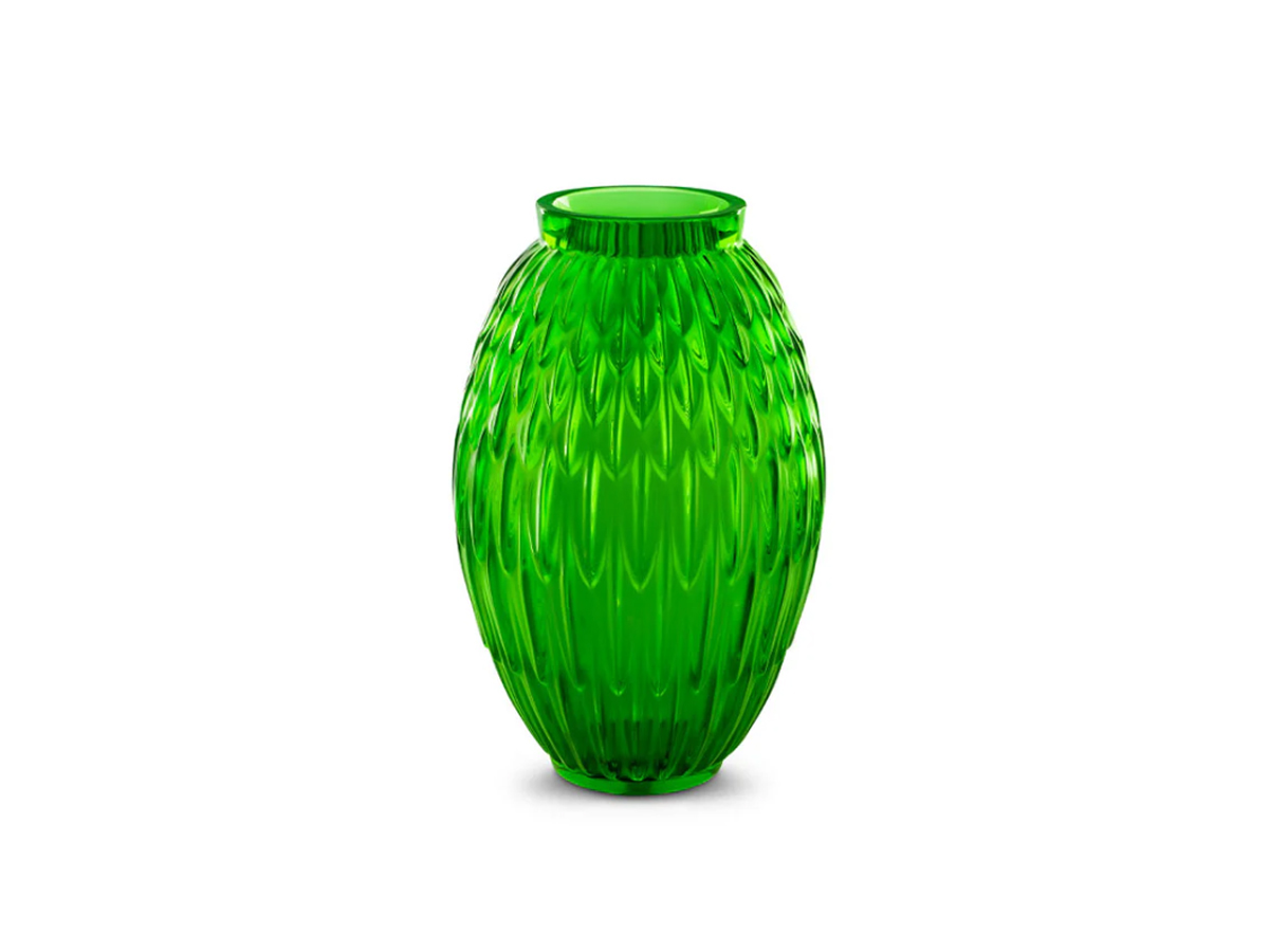 Lalique Plumes Vase Large