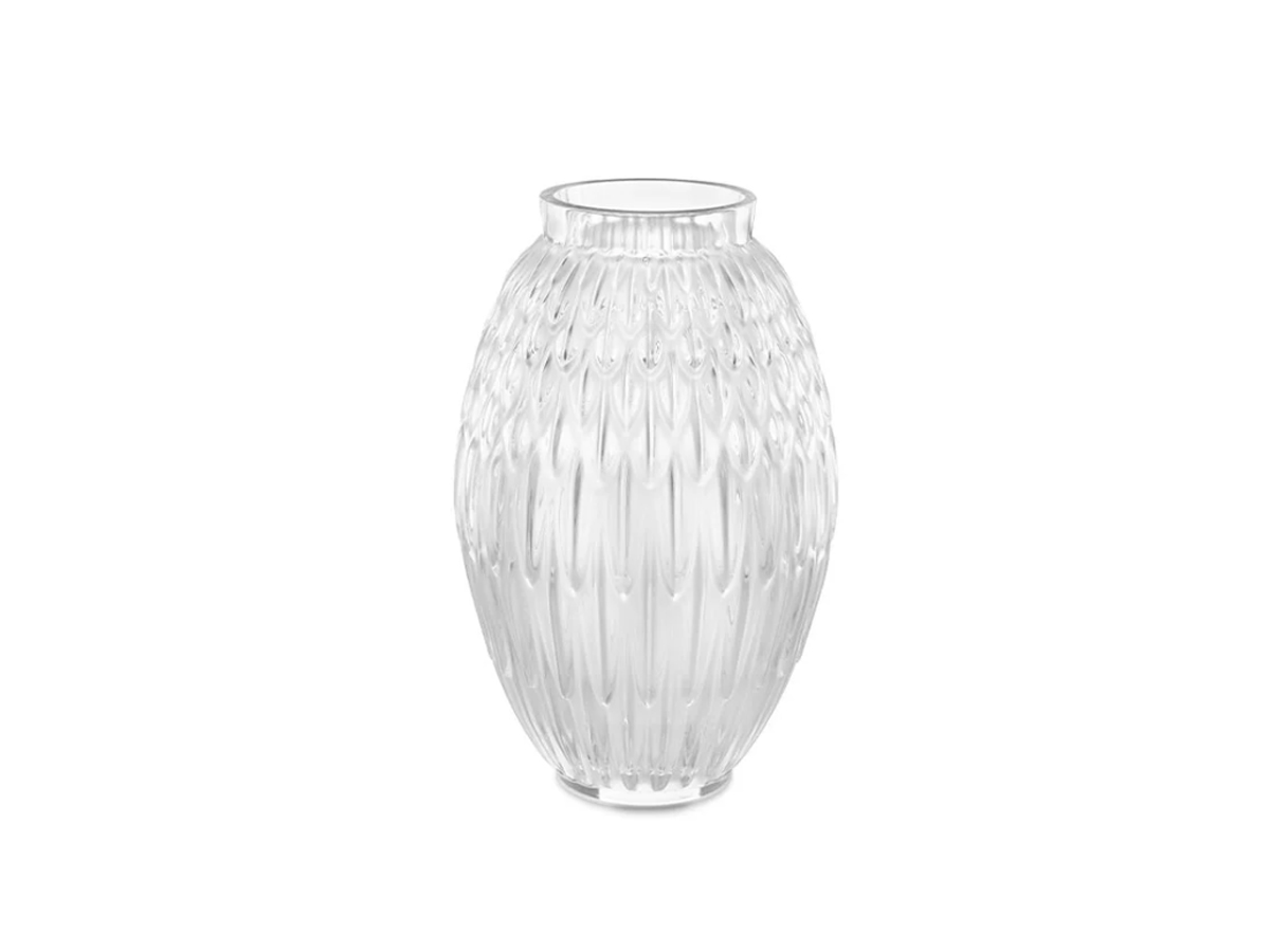 Lalique Plumes Vase Large