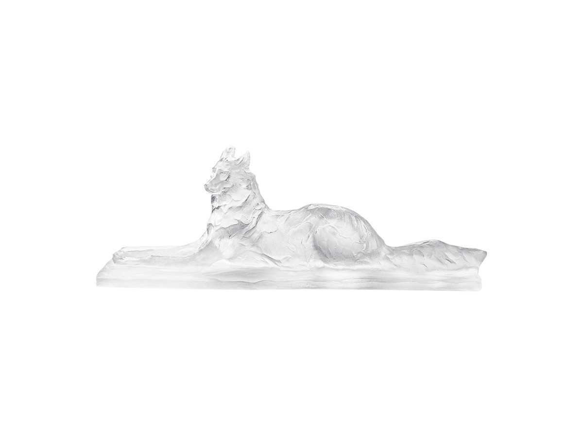 Lalique Reclining Egytian Wolf Decorative Object