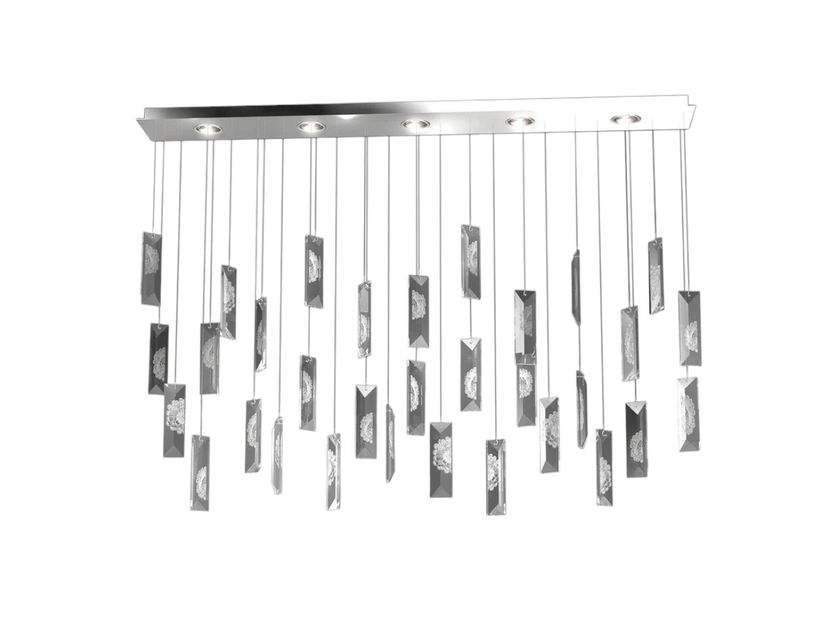 Lalique Serene 32 Ceiling Lamp Simple Prisms
