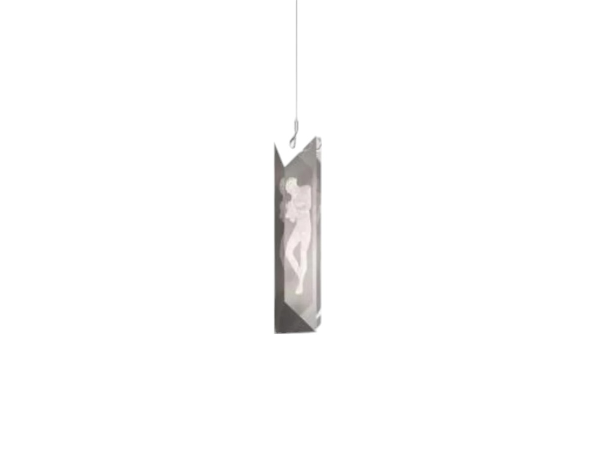 Lalique Serene Ceiling Lamp Simple Prisms Figurines