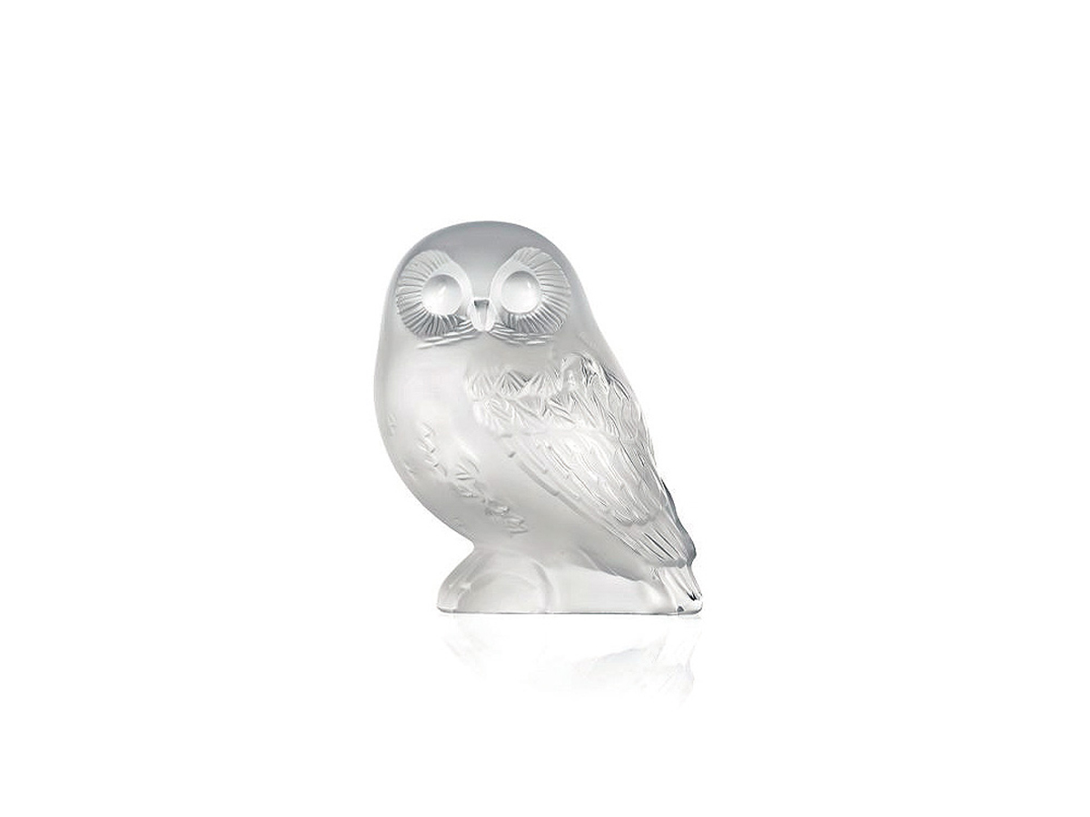 Скульптура Lalique Shivers Owl, декоративная
