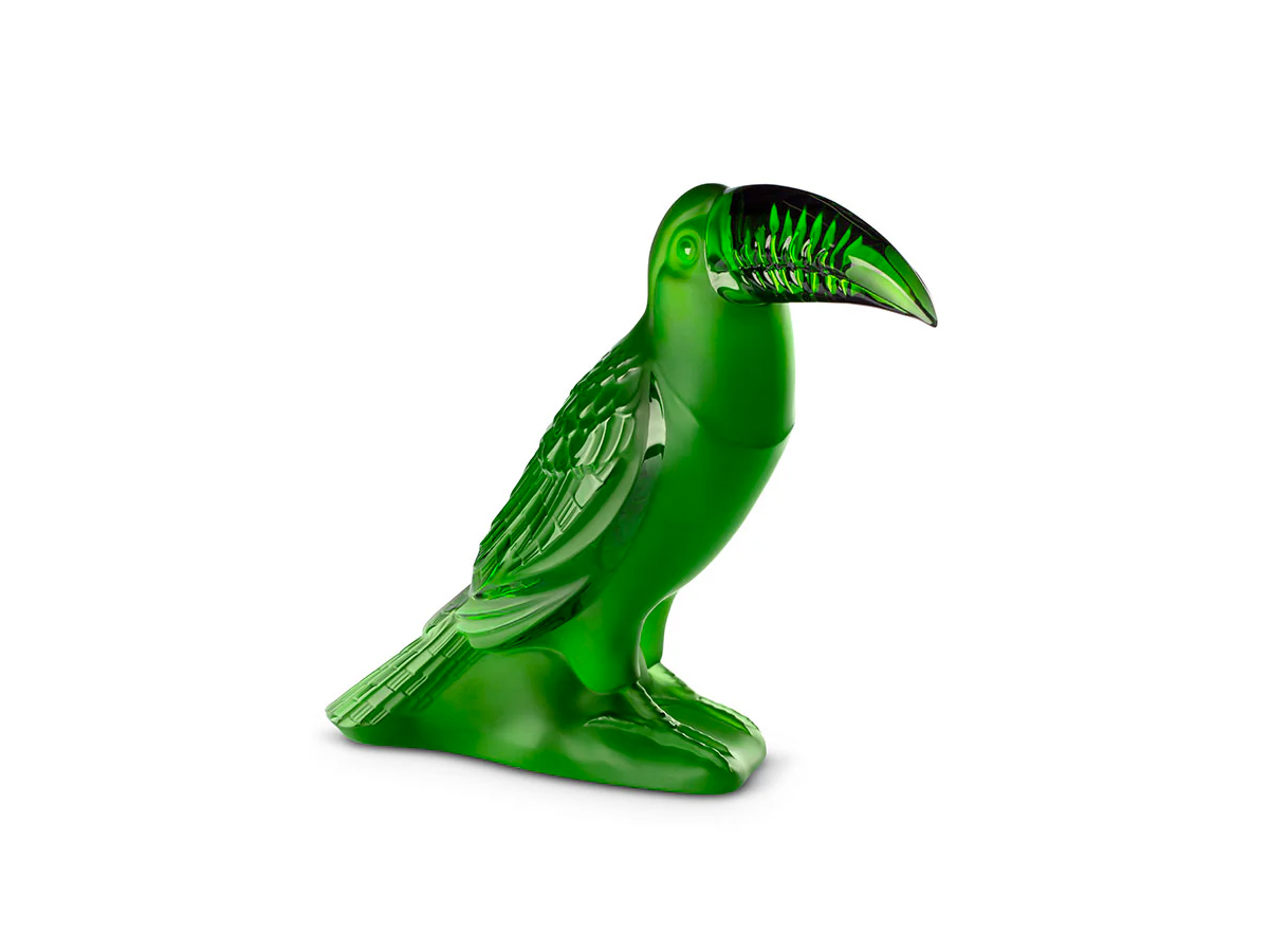 Lalique Toucan Sculpture Amazon Green