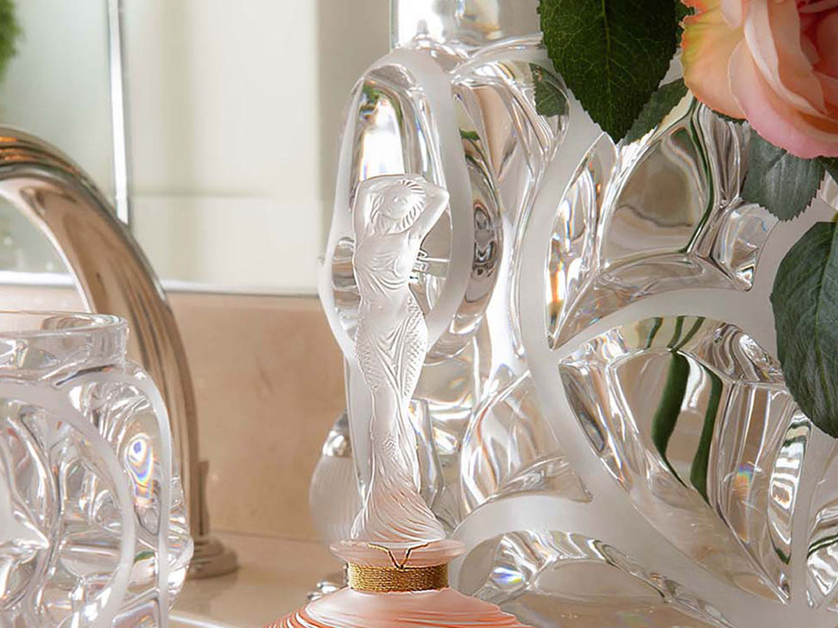 Lalique Tourbillons Grand Vase Clear