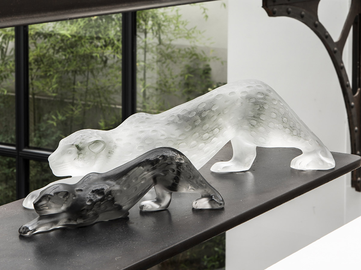 Lalique Zeila Panther Large Sculpture Decorative Object