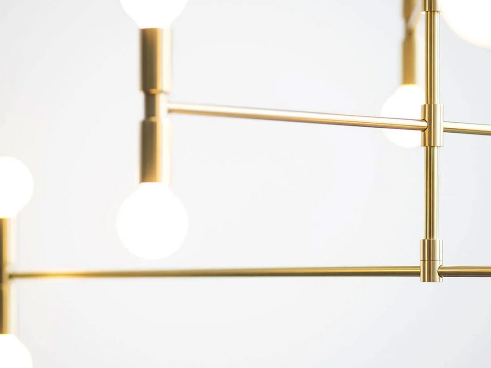 Lambert Fils Atomium Suspension Lamp Brass 138