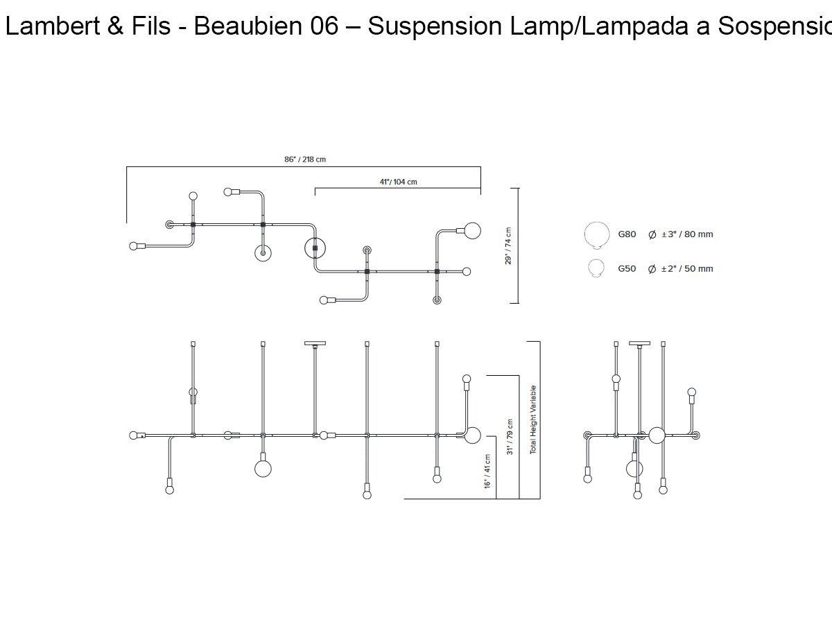 Lambert Fils Beaubien 06 Suspension Lamp