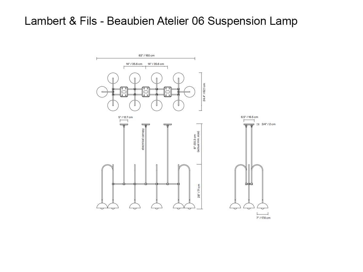 Lambert Fils Beaubien Atelier 06 Suspension Lamp
