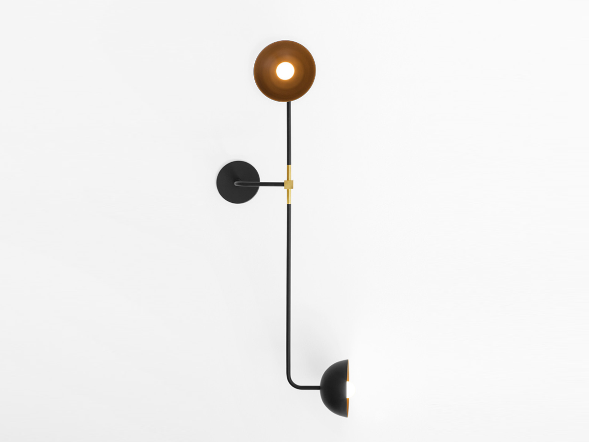 Lambert Fils Beaubien Double Shade Wall Lamp