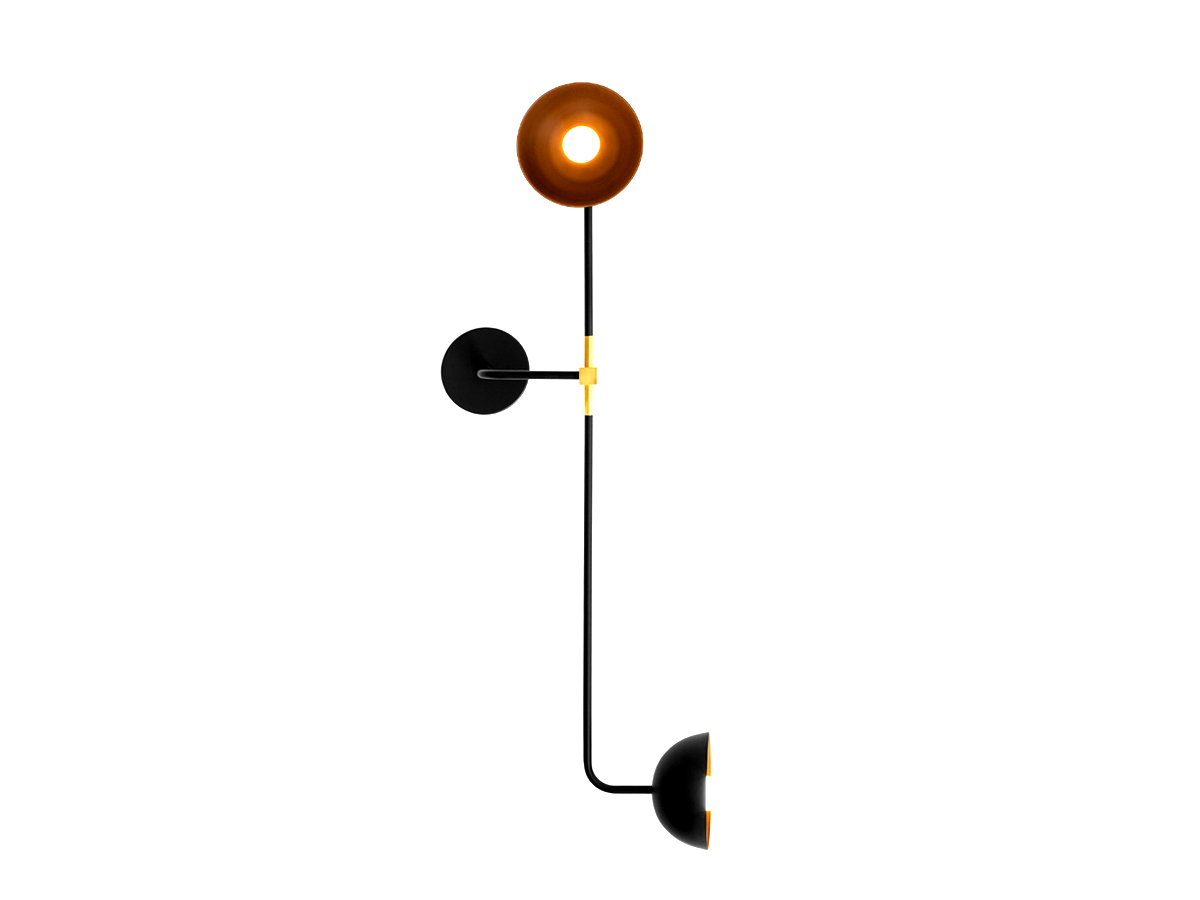 Lambert Fils Beaubien Double Shade Wall Lamp