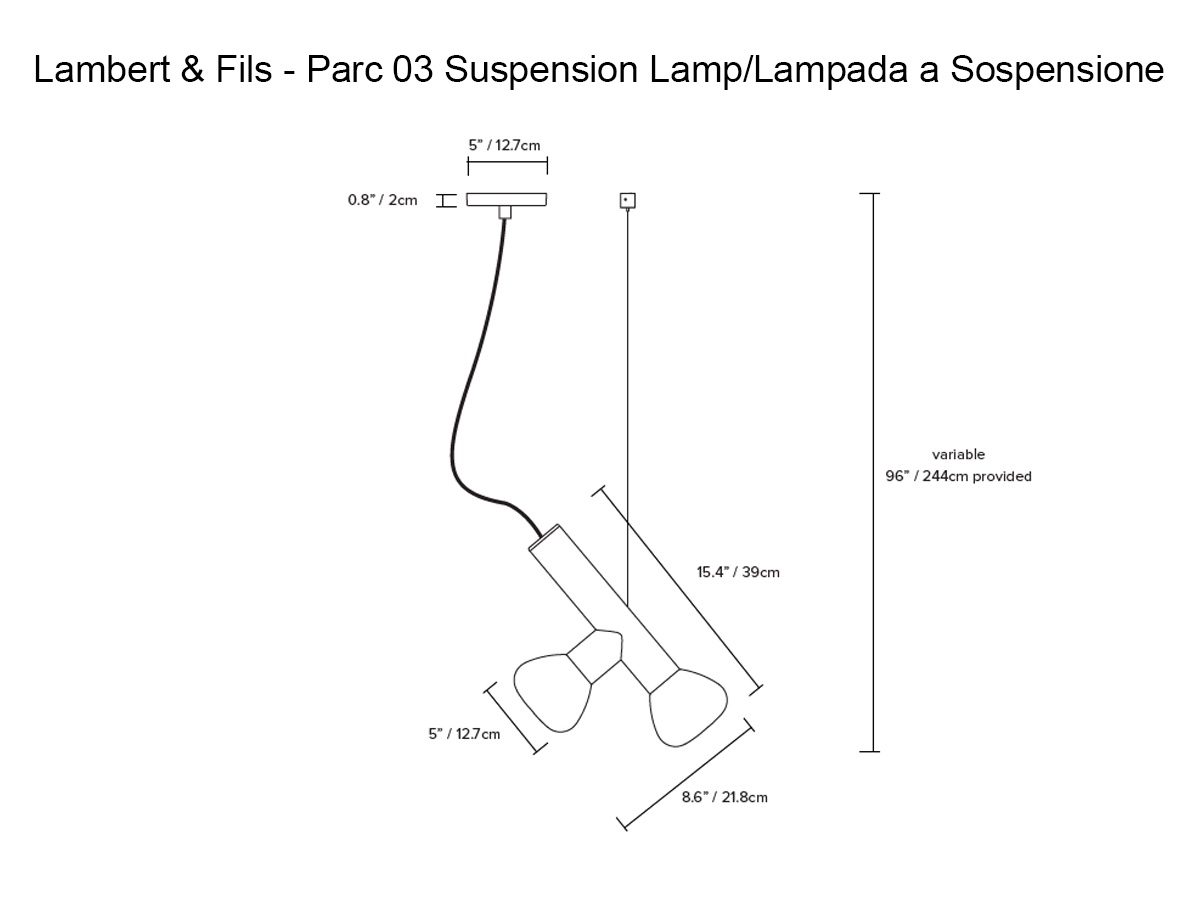 Lambert Fils Parc 03 Suspension Lamp