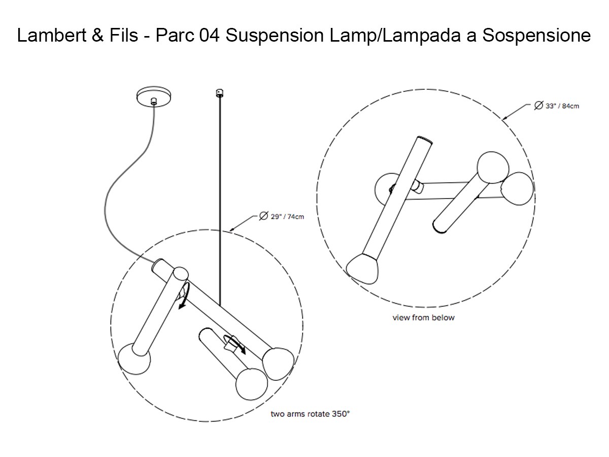 Lambert Fils Parc 04 Suspension Lamp