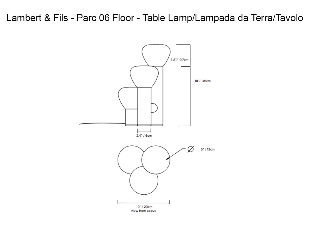 Lambert Fils Parc 06 Floor Table Lamp