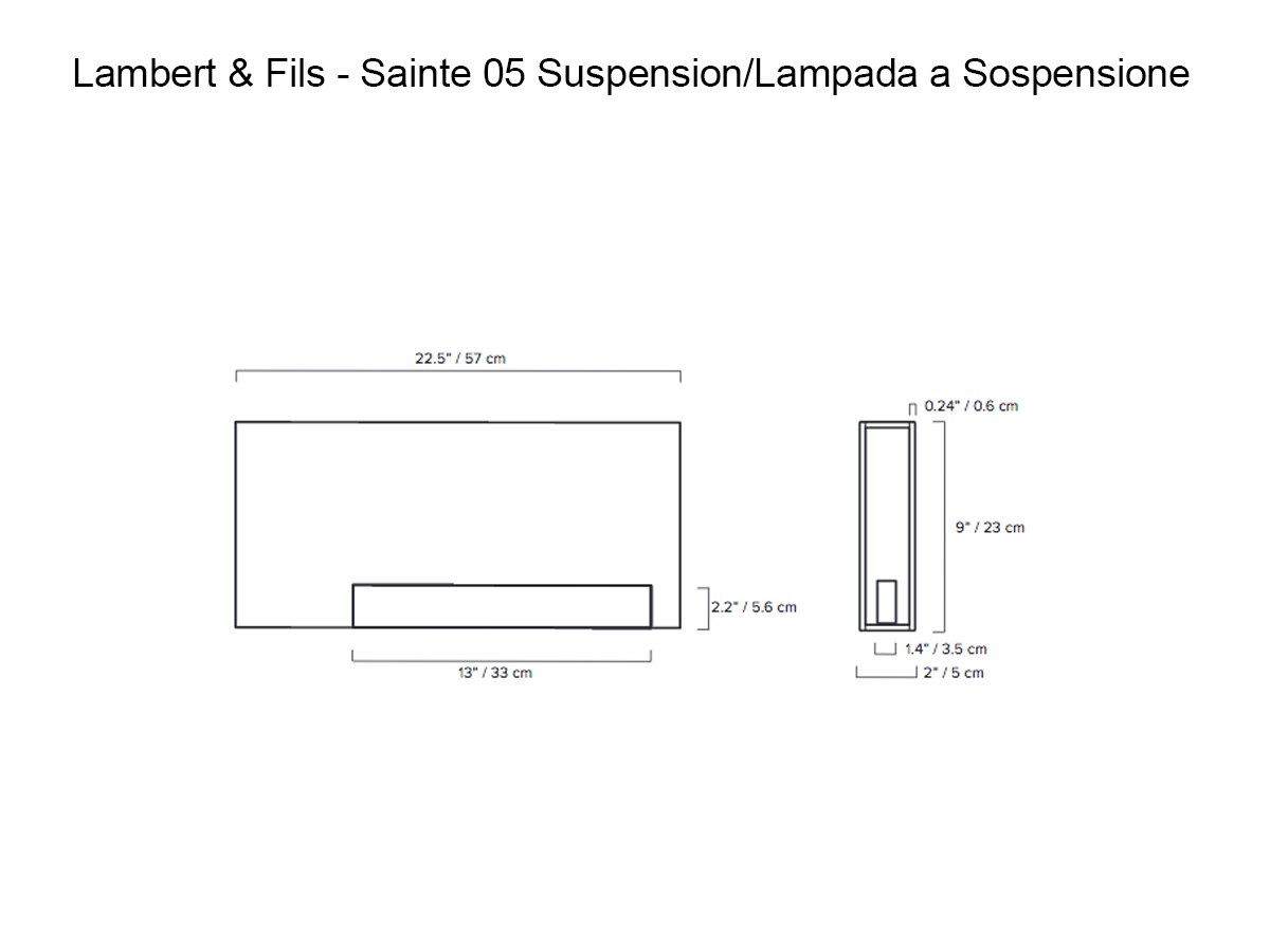 Lambert Fils Sainte Classic 05 Suspension Lamp