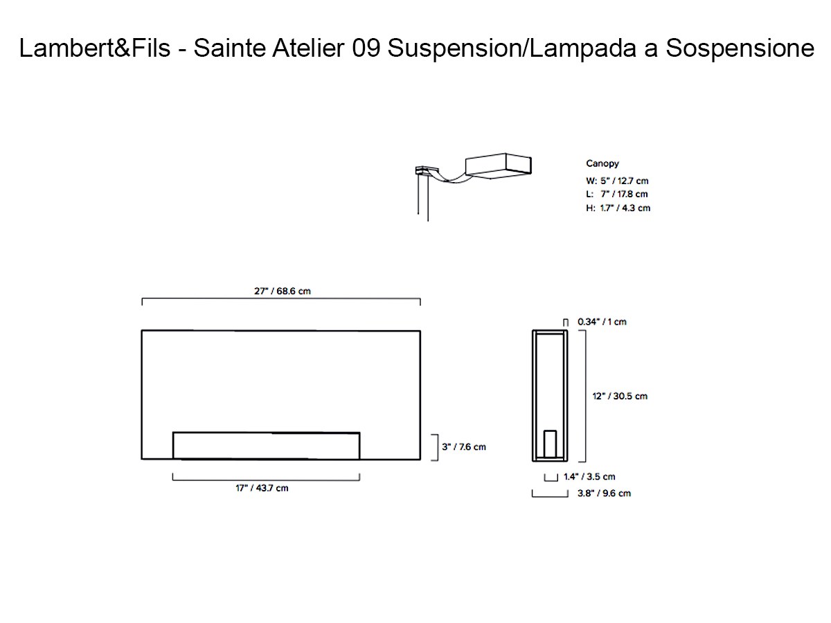 Lambert Fils Sainte Atelier 25 Suspension Lamp