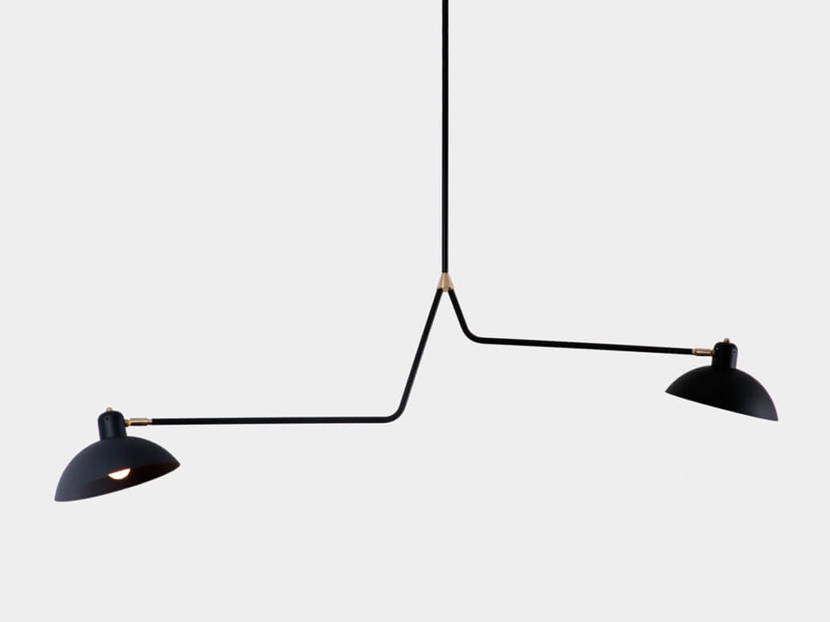 Lambert Fils Waldorf Double Suspension Lamp