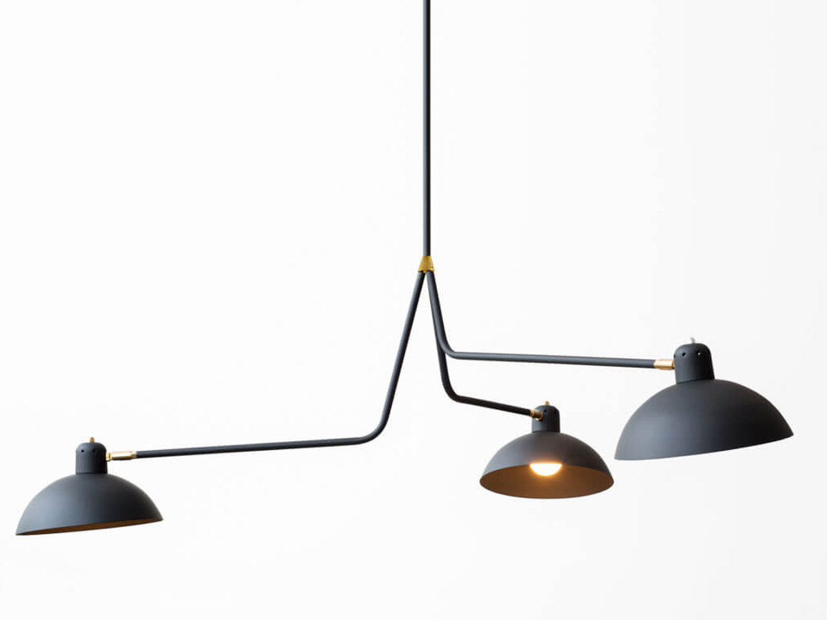 Lambert Fils Waldorf Triple Suspension Lamp