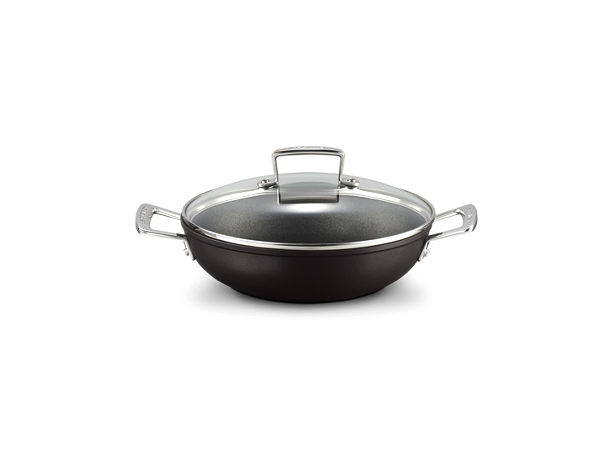 Сковорода Le Creuset, Ø 30 см низкая антипригарная с крышкой