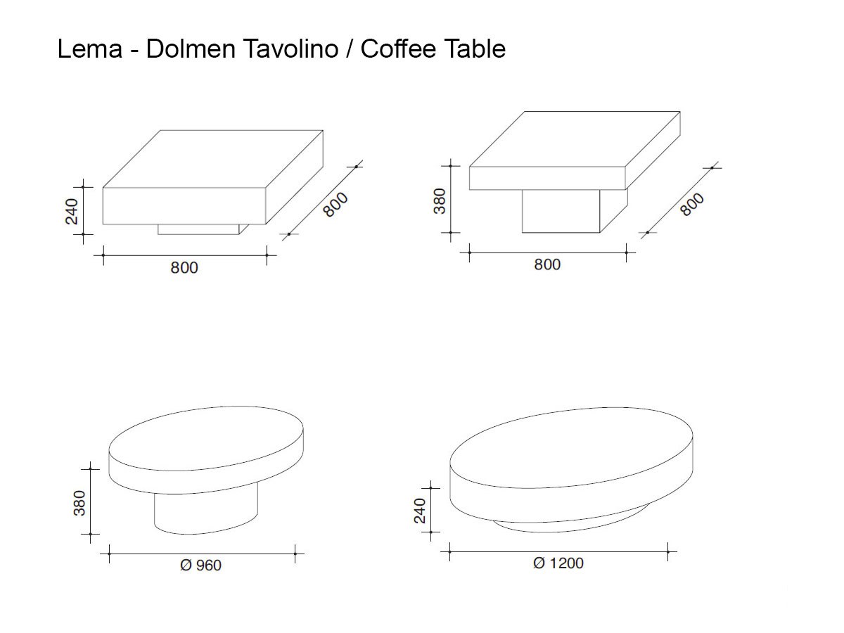 Lema Dolmen Coffee Table