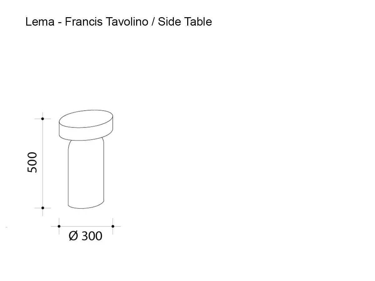 Lema Francis Side Table Clayo 30 Cm