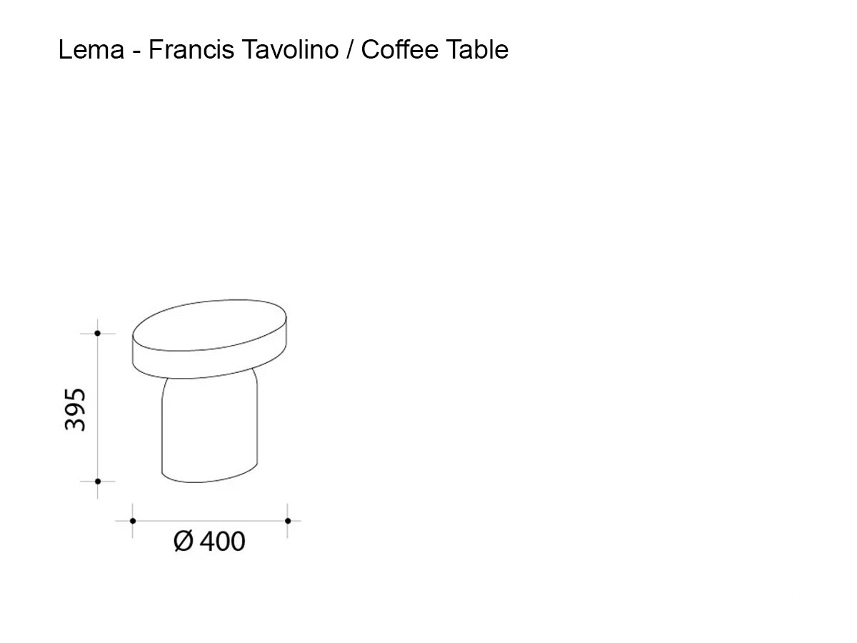 Lema Francis Coffee Table Clayo 40 Cm