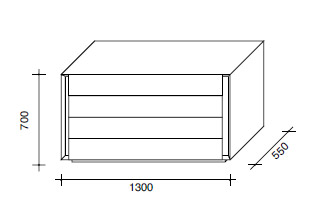 Lema Luna Chest Of Drawers 130