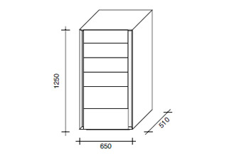 Lema Luna Chest Of Drawers 65