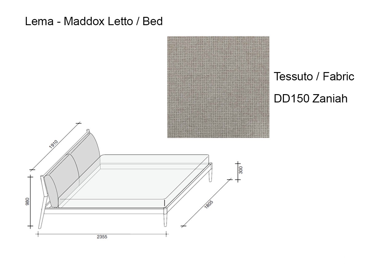 Lema Maddox Bed 170 Tdd150 Zaniah