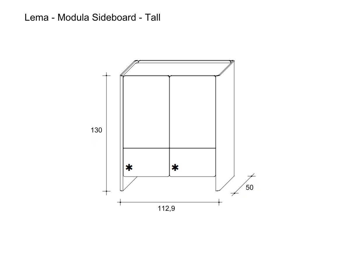 Lema Modula Sideboard Tall