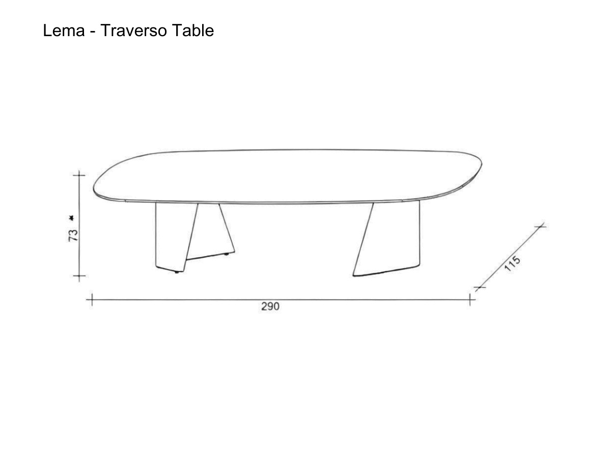 Lema Traverso Table Oval