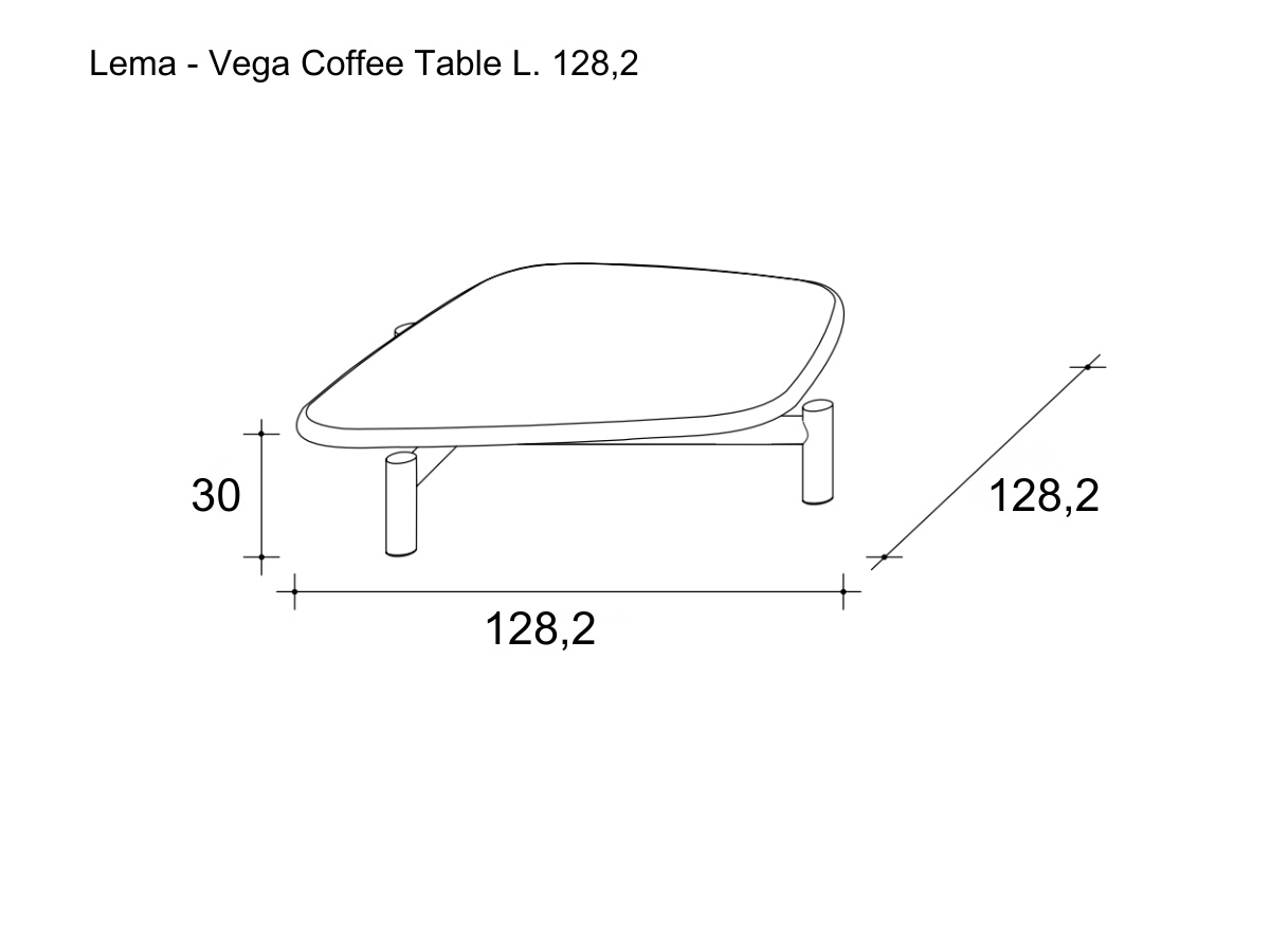 Lema Vega Coffee Table L 1282 Cm