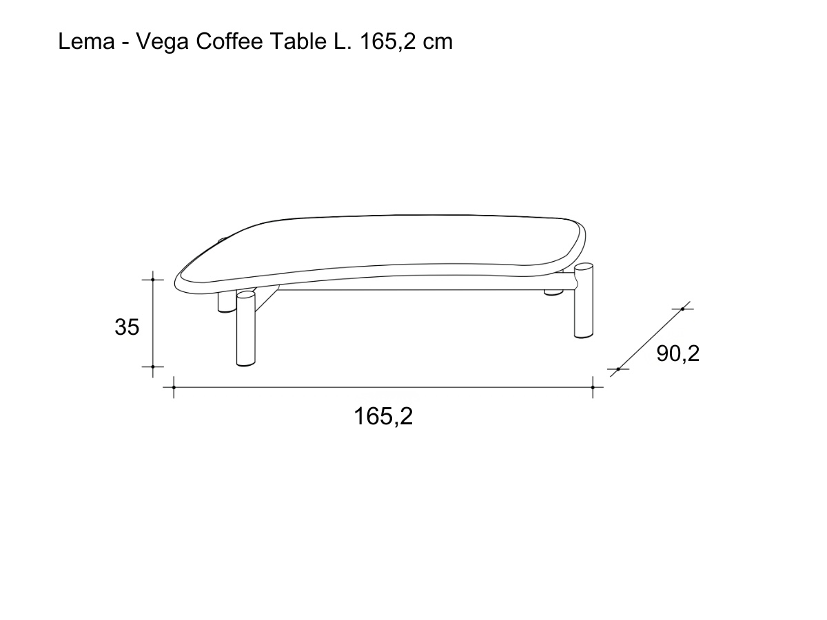 Lema Vega Coffee Table L 1652 Cm
