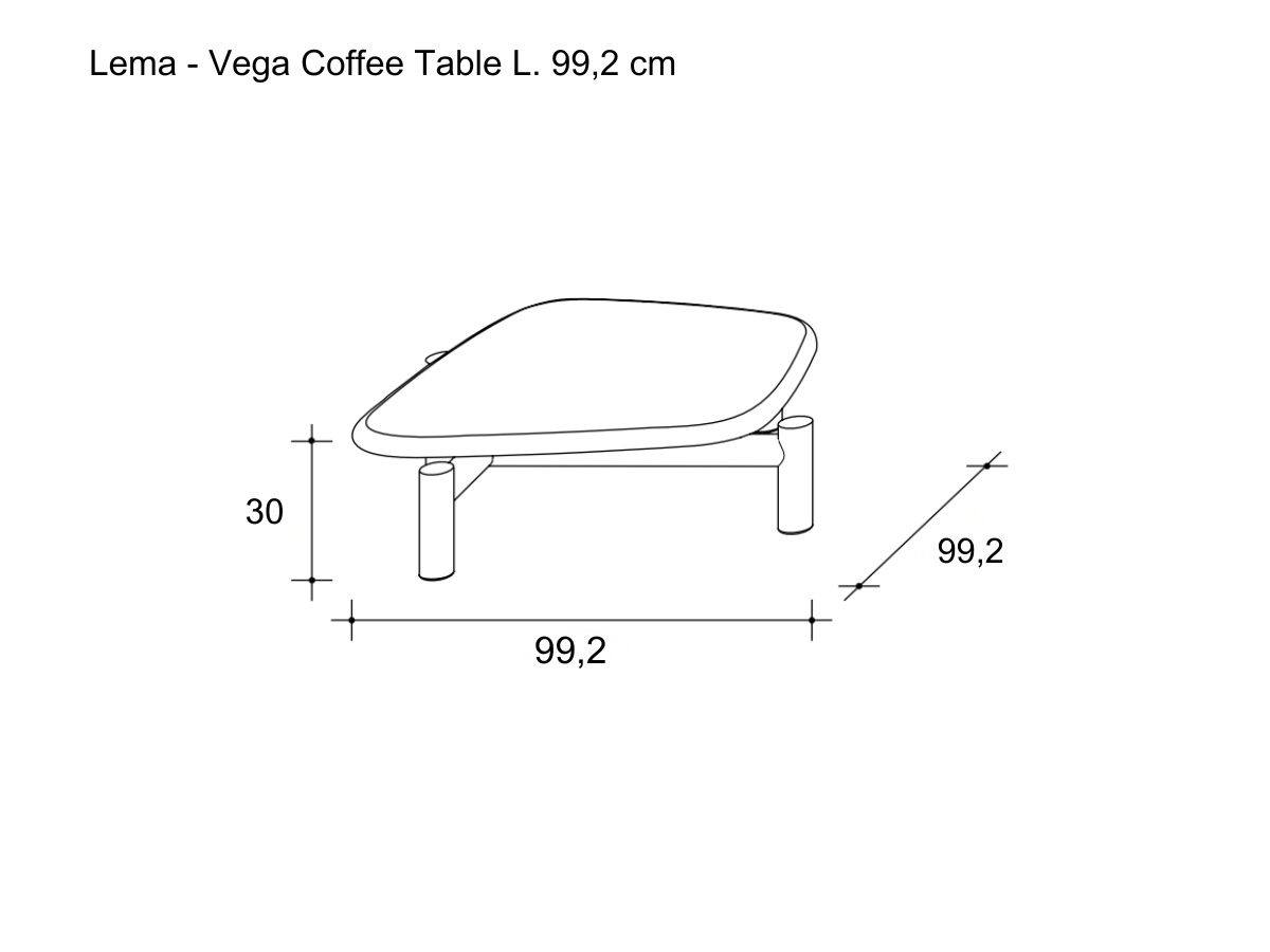 Lema Vega Coffee Table L 992 Cm