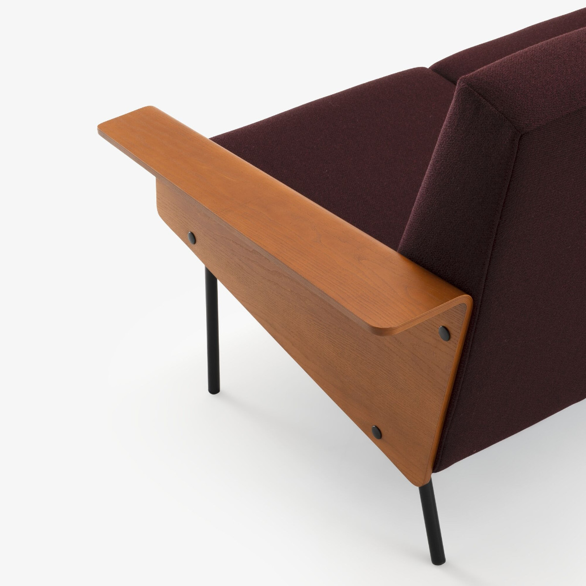 Ligne Roset G10 2 Seater Sofa Wood Arms
