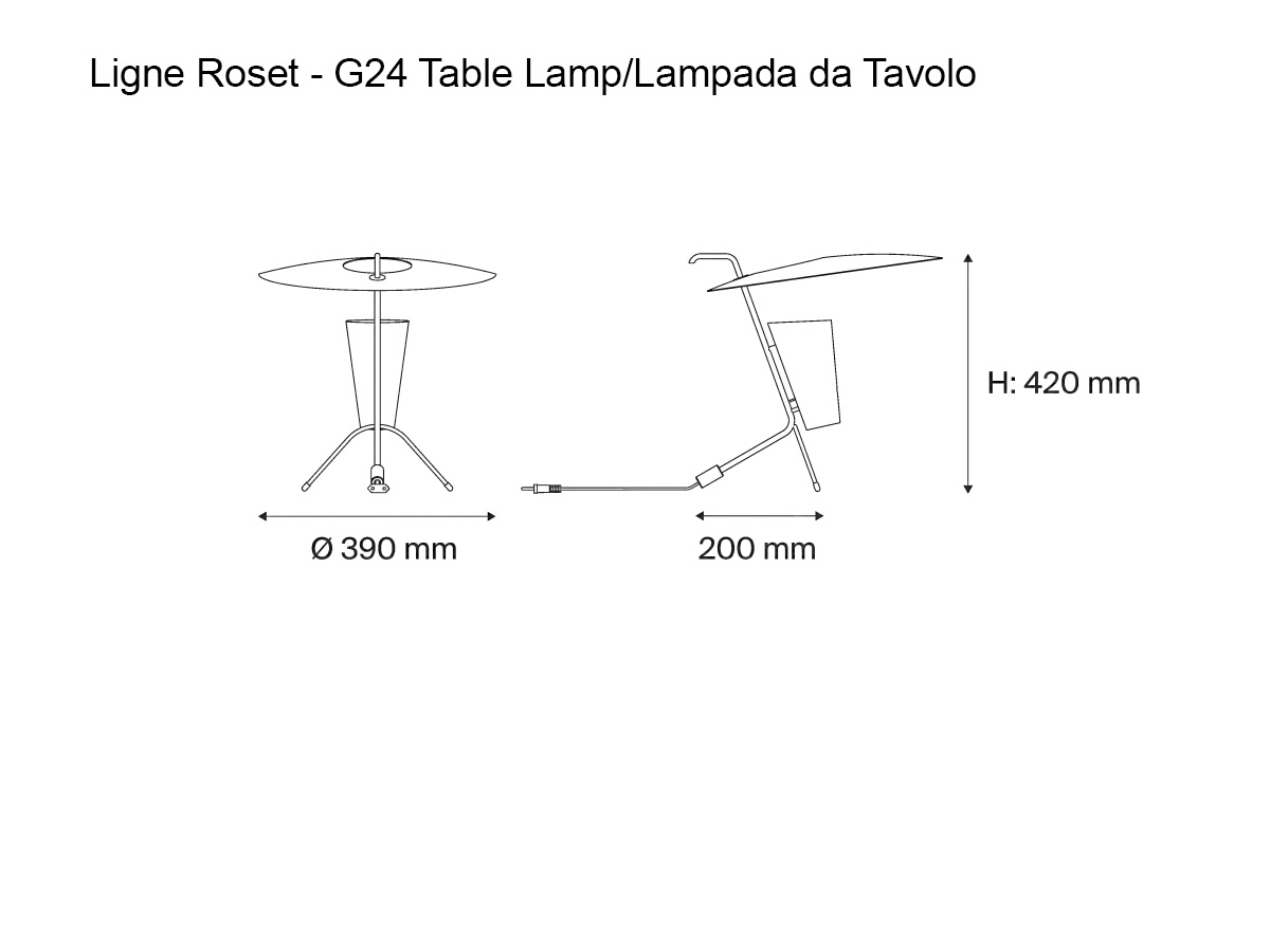 Ligne Roset G24 Table Lamp