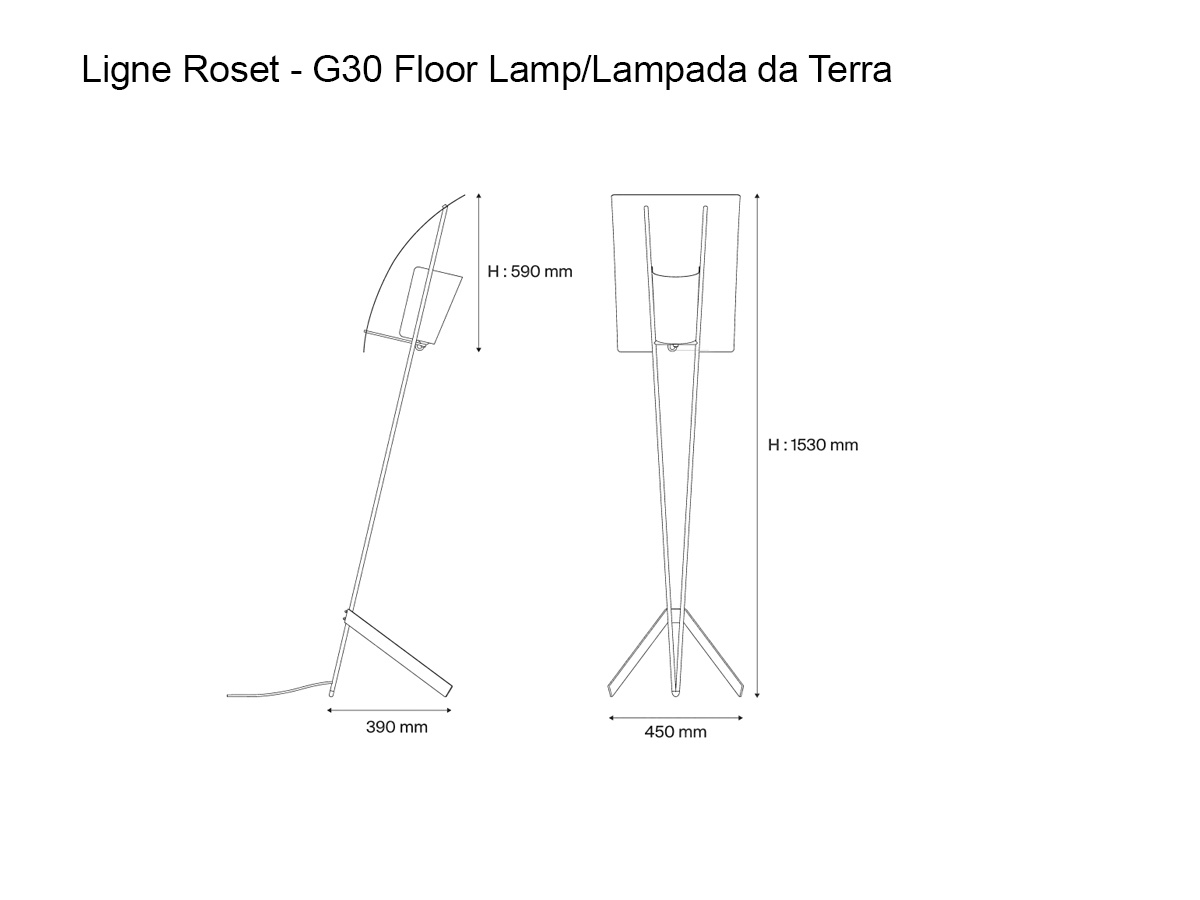 Ligne Roset G30 Floor Lamp