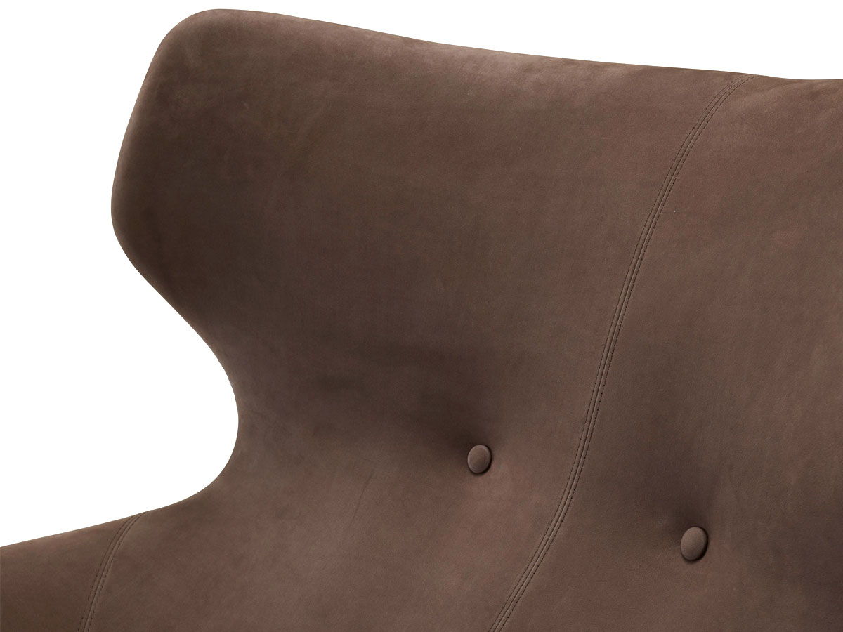 Ligne Roset Jupiter Armchair Leather Soft Touch Chataigne