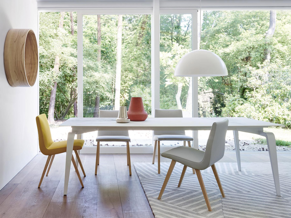 Ligne Roset Odessa Table White Gres Marble