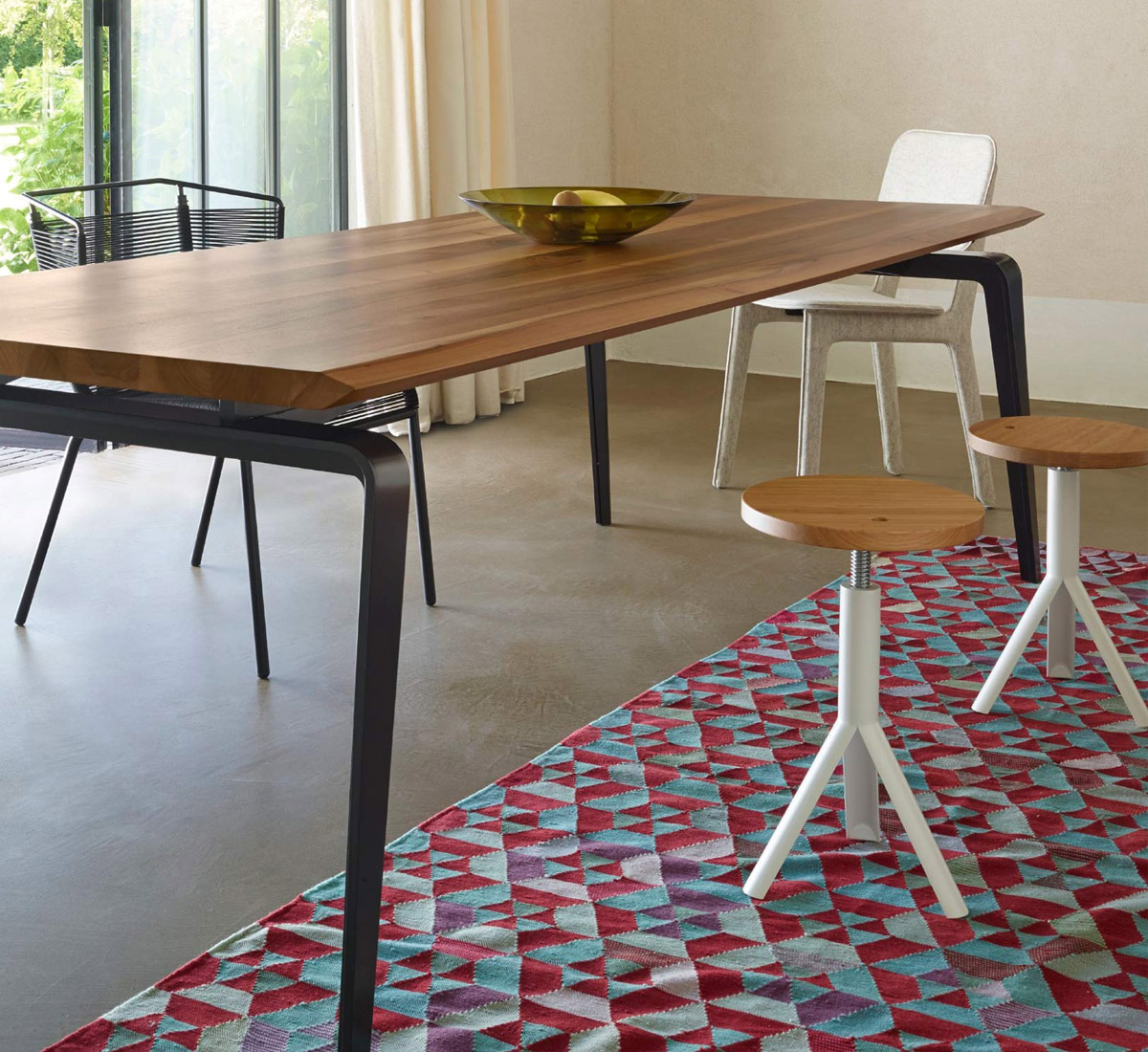 Ligne Roset Odessa Table Natural Oak Top