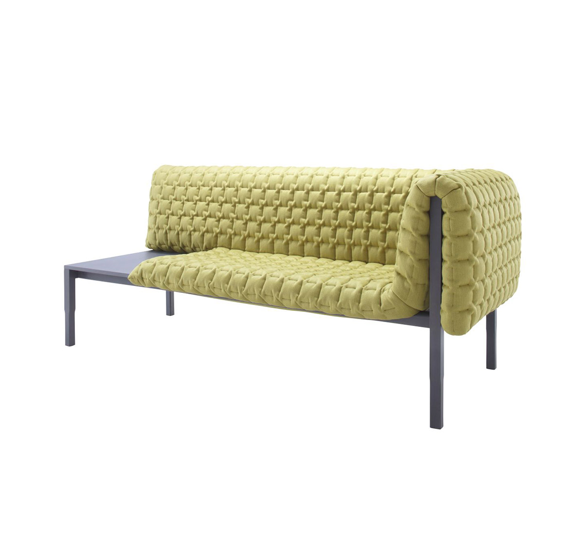Ligne Roset Ruche Meridiana Sofa With Coffee Table