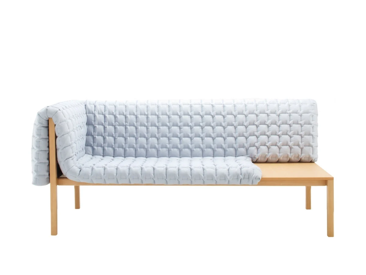 Ligne Roset Ruche Meridiana Sofa With Coffee Table