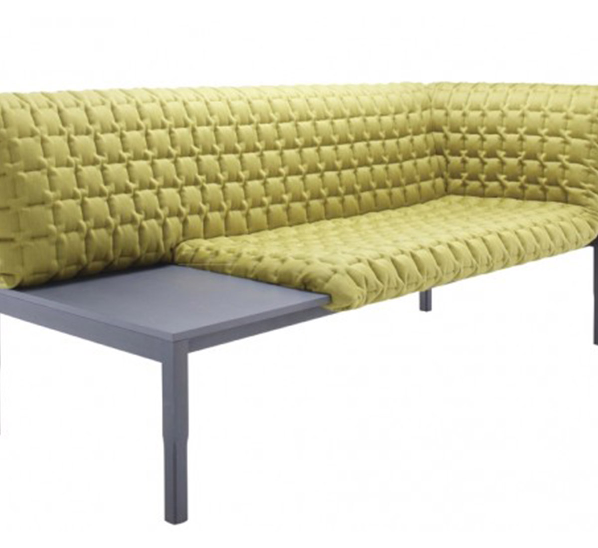 Ligne Roset Ruche Meridiana Sofa With Coffee Table