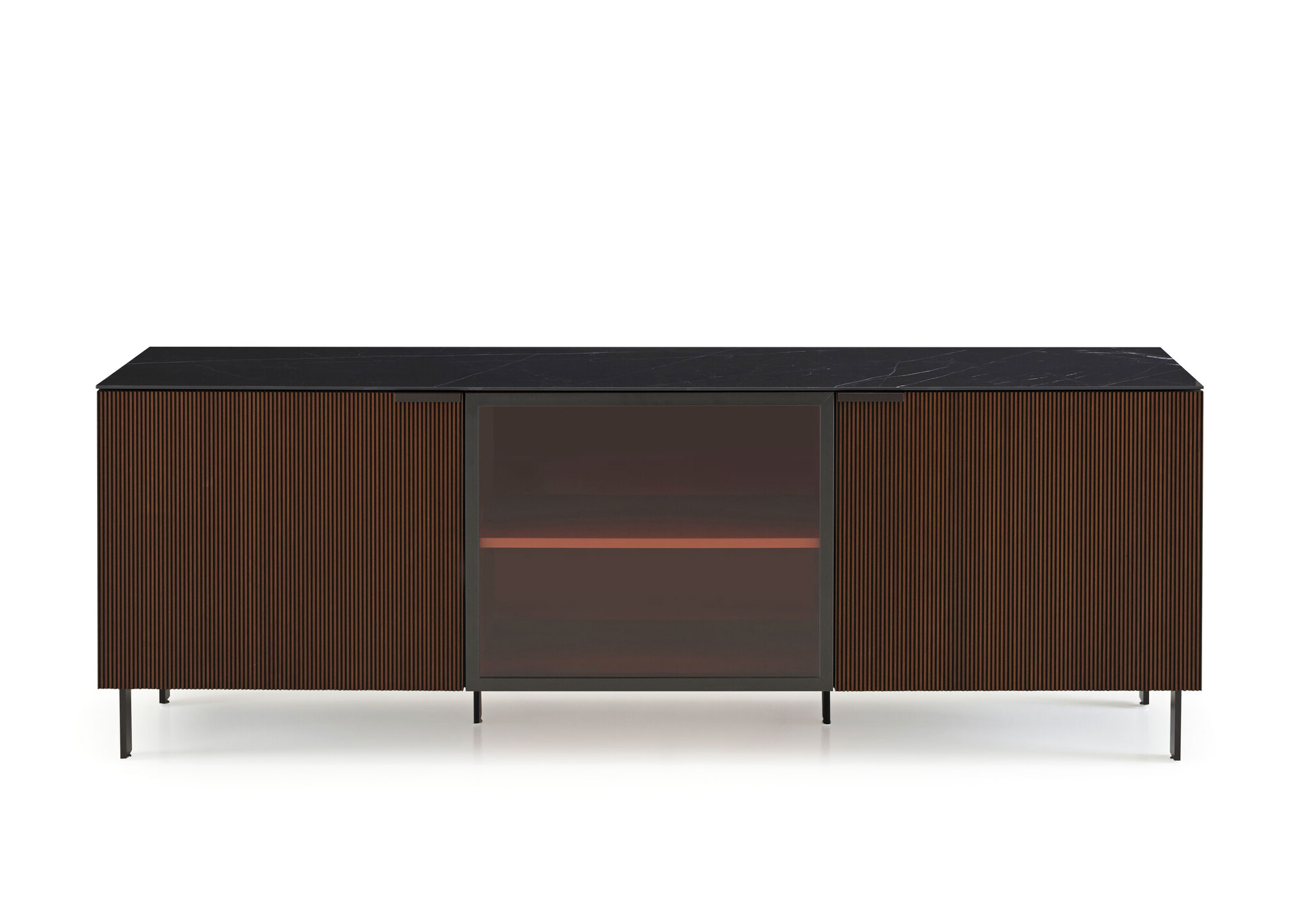 Ligne Roset Selvans Sideboard With Glass Door